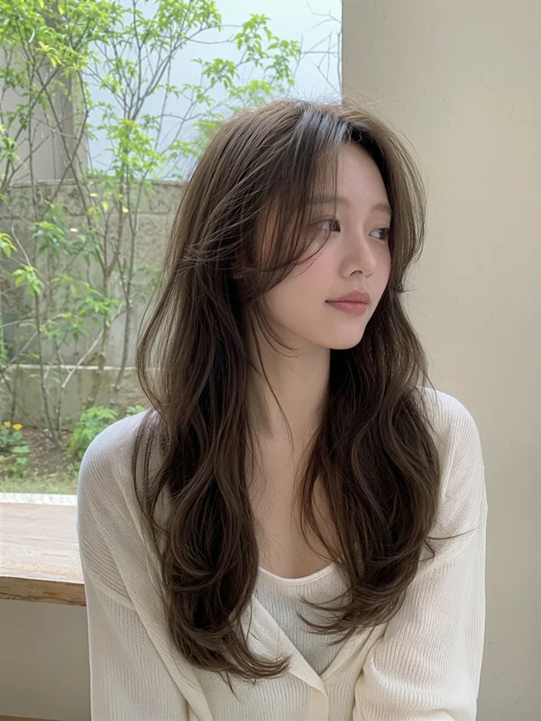 롱 내추럴 웨이브