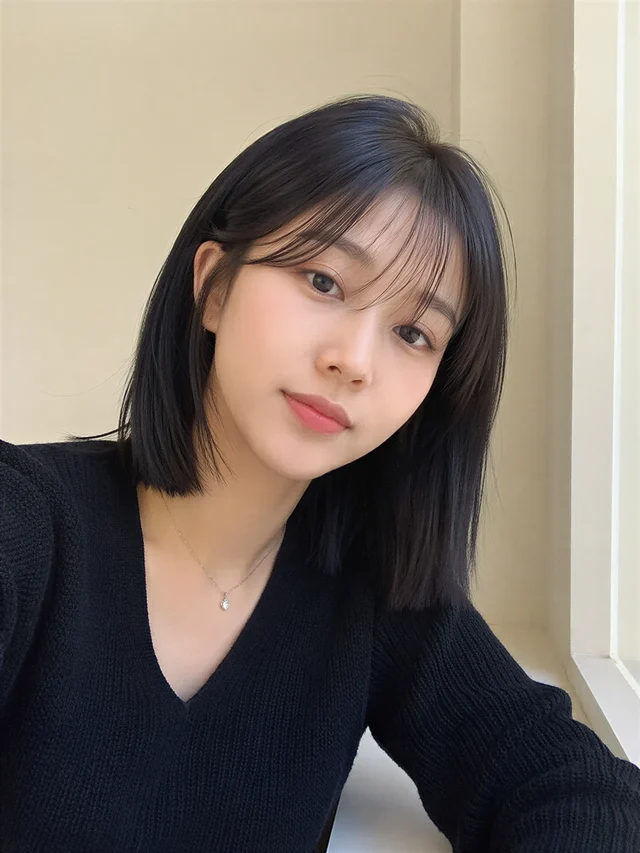 블루블랙 태슬 보브 · 더 레드